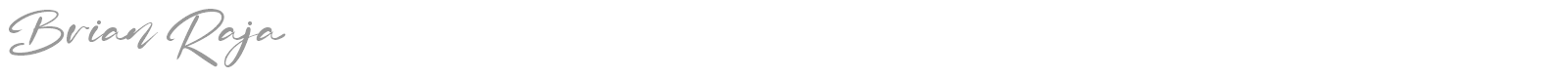 Brian Raja font preview